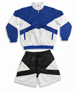 Unisex Color Blocking Tracksuit Full Zip Hooded Sporty Jogging Set Lightweight 100% Organic Cotton Winter Casual Wear Adult Size - Product Image 1