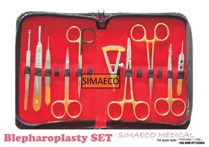 Ensemble d'instruments chirurgicaux pour blepharoplastie de 21 pièces, pinces en acier inoxydable, chirurgie manuelle, norme de sécurité en chirurgie plastique - Product Image 4