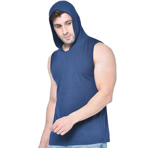 Débardeur à capuche pour homme, écologique, séchage rapide, spandex/coton, respirant, confortable, coupe classique, personnalisable - Product Image 6