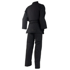 Uniforme de Taekwondo noir professionnel WTF pour hommes, matériau léger, logo brodé personnalisé, Doboks de Taekwondo - Product Image 2