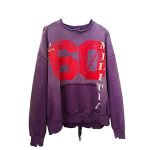 Fabricante de Ropa: Sudadera Corta para Hombre con Lavado Ácido, Diseño Vintage, Estampado DTG, Cuello Redondo, 100% Algodón - Product Image 1