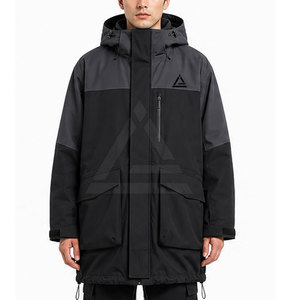 Veste parka oversize tendance pour homme, coupe décontractée, vêtements d'extérieur à capuche pour l'hiver, confortables, style streetwear quotidien - Product Image 3