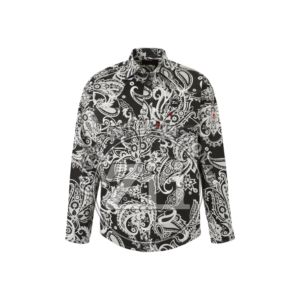 Vêtements ignifuges et réfléchissants haute visibilité de style floral noir et blanc 7,5 oz pour le secteur pétrolier, gazier et électrique - Product Image 1