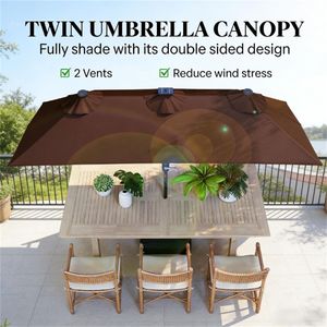 Parasol de terrasse extérieur, parasol de jardin et parasols et bases pour patio de café - Product Image 4