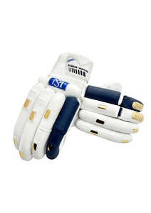 Turbo batting Gloves Mannu sports <b>White</b> and Blue Customize <b>Cricket</b> batting gloves Wholesale Low Price <b>Cricket</b> Gloves - Product Image 3