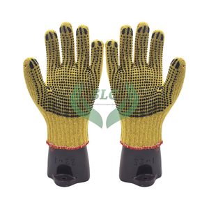 Guantes DE SEGURIDAD punteados de algodón de color Premium para manejo de vidrio hechos en Indonesia con logística eficiente - Product Image 4