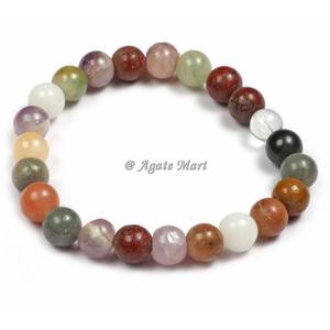 Bracelet en agate à facettes Howlite naturelle pour femme Style Chakra bijoux de guérison en cristal pierre précieuse sculptée pour le Yoga et les cadeaux - Product Image 5