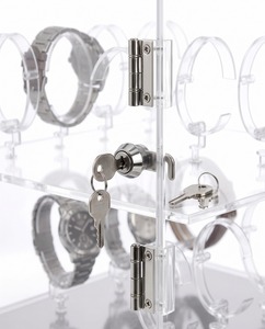 Exhibidor de Relojes Moderno de Acrílico Transparente con Cerradura para Mostrador de Tienda Minorista con Diseño para Exhibición - Product Image 2