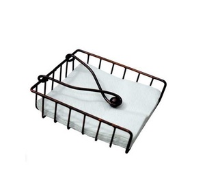 Home Decor Tissue Box Holder Metal Wall-Mounted Tissue Box Holder Semi-Circular Design For Traditional Chinese Style Tissue Box - Product Image 2