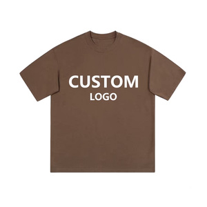 Camiseta Minimalista de Corte Cuadrado, Personalizable con Logotipo, para Hombre, de Algodón Grueso, Manga Corta, Diseño Exclusivo - Product Image 2