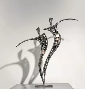 Creative Metal Sculpture Artistic Figurine <b>Decorative</b> Home Living Room <b>Table</b> <b>Decor</b> Premium Accent - Product Image 5