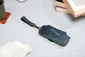 Handmade Leather Glasses Pouch Genuine Cowhide Spectacles Case Luxury <b>Slim</b> Vintage Sunglasses Cover Bag Men LGC-0079 - Product Image 2