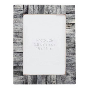 Striking Monochrome <b>Frame</b> Bone Inlay Photo <b>Frame</b> for Desk Tabletop Living Room Table Wall Picture Photo <b>Frame</b> Home Decor <b>Frame</b> - Product Image 5