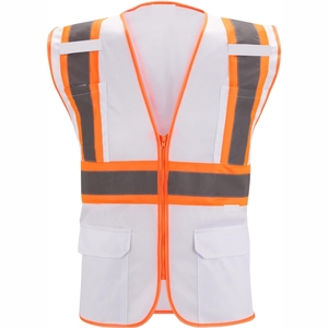 Gilet de sécurité réfléchissant décontracté en toile coupe-vent respirant à séchage rapide sans manches pour homme 5D - Vente en gros - Product Image 2