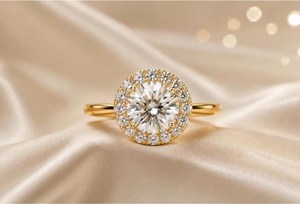 Anillo de Compromiso con Diamante Cultivado en Laboratorio, Oro de 14k, Anillo de Promesa Nupcial, Certificado IGI, 0.30 CTS, Elegante, Minimalista, Joyería Fina para Regalo de Boda - Product Image 2