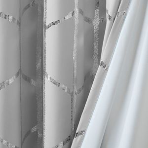 Total Blackout metallizzato stampa con intavolare il pannello della tenda superiore coppia di mantovane per finestre 2 pz - Product Image 6