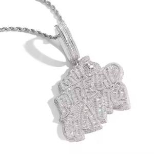 Hot Sale Iced Out Moissanite Diamond Pendant for Men Premium Hip Hop Necklace Charm for <b>Rapper</b> Fashion and Nightclub Wear - Product Image 4