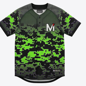 Camiseta de Béisbol Sublimada Personalizada al por Mayor, Tela de Malla de 200 g/m², Transpirable, Absorbe la Humedad, Ropa Deportiva para Equipos - Product Image 1