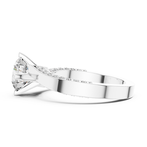 Luxury 925 Sterling Silver Round Cut Moissanite <b>Diamond</b> <b>Ring</b> Factory Wholesale Custom Jewelry Manufacturer - Product Image 2