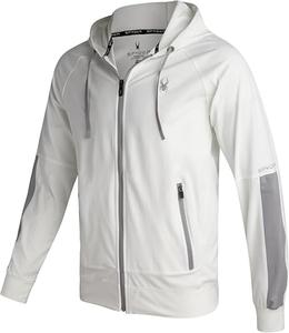 Sweat à capuche pour homme de haute qualité, lourd, avec cordon de serrage et fermeture éclair, coupe classique, empiècements contrastés, manches longues - Product Image 1