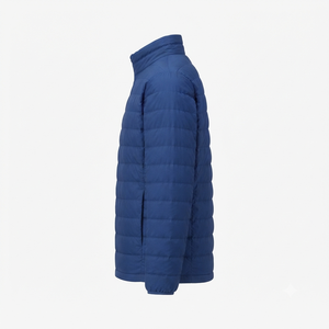 GENERSA SPORTS Men's Winter Bomber Quilted <b>Jacket</b> Plus Size Hooded Stand Collar Front Logo Waterproof Windproof Eco-Friendly - Product Image 3