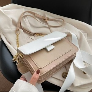 Bolso de moda para mujer, de cuero genuino, color sólido, pequeño, cuadrado, bandolera, textura PU, bolso de mano informal. - Product Image 5