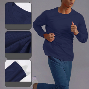 Camiseta de Manga Larga para Hombre, Corte Ajustado, Informal, de Algodón, Estilo Moderno, 100% Poliéster, Ecológica, Transpirable, Disponible en Todas las Tallas - Product Image 6