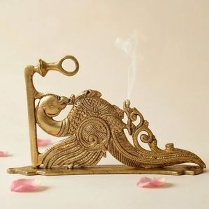 Porte-encens Dragon en Laiton Plaqué Or Fait Main de Qualité Supérieure, Sculpture Animale, Décoration d'Intérieur, Artisanat de Coulage - Product Image 3