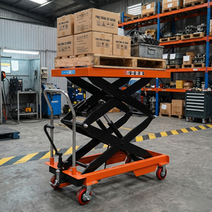Carro elevador de tijera hidráulico con pedal de acero, el más vendido para almacén, OEM Vietnam - Product Image 3