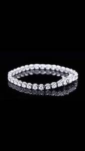 Pulsera de Diamantes Cultivados en Laboratorio |   Diamantes Certificados IGI de 5.10 CTW E-F VVS2, Oro de 9K/10K/14K/18K - Product Image 4