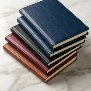 Aurelux RE0510 <b>A5</b> PU Velvet Premium Case Bound <b>Diary</b> with Elastic Lock Custom Logo Printing Multicolor Cover for Corporate Use - Product Image 6