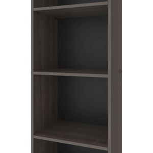 Open Storage Stained <b>Walnut</b> <b>Bookcase</b> with 5 Shelves - Product Image 5