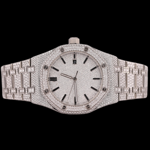 High Quality Fully <b>Iced</b> <b>Out</b> Luxury Moissanite Diamond Round Case Shaped Attractive Hip Hop Style Designer Man's <b>Watch</b> - Product Image 1