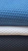 Tissu Kimono en Coton et Polyester Tricoté Respirant et Léger, Texturé Effet Popcorn, pour Hauts et Vestes de Loungewear, 240-250 GSM, Largeur 51 Pouces