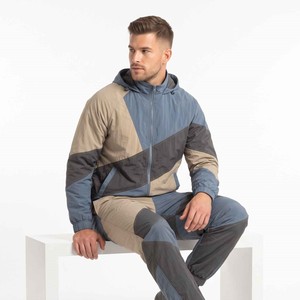 High Quality Custom Design Nylon Tracksuit Windbreaker <b>Jackets</b> and Nylon Pants Tracksuit Windbreaker Set - Product Image 4