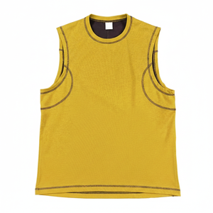 Essential Mens Knitted Sporty Slim-Fit Cotton/Polyester <b>Tank</b> <b>Top</b> Breathable & Lightweight Undershirt for Daily Wear - Product Image 1