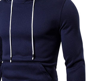 Sweat-shirts à capuche pour hommes, coupe classique, couleur bleu marine, prix bas, sur mesure, haute qualité, en vente - Product Image 4