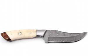 Herramienta Artesanal de Uso General de Acero de Damasco Forjado a Mano con Mango de Hueso de Camello y Madera - Product Image 1