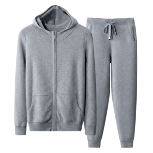 Ensemble sweat à capuche et pantalon de survêtement oversize en molleton bouclette délavé à l'acide, en polyester/coton, pour homme, style streetwear, personnalisé, marque privée, de luxe, épais - Product Image 3
