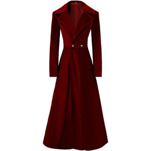Manteau long d'hiver pour femme, style victorien, double boutonnage, coupe trench, vintage médiéval, coupe-vent - Product Image 1