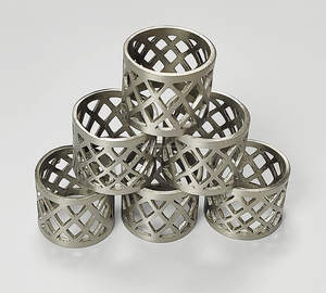 Rond de serviette multifonctionnel de haute qualité conçu sur mesure porte-serviettes en fonte d'aluminium décoratif support de tissu en argent mariages - Product Image 4