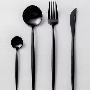 Classic Metal Spoon And Fork Set Cutlery Set Premium Stainless <b>Flatware</b> Collection For Restaurant Buffet Presentation - Product Image 5