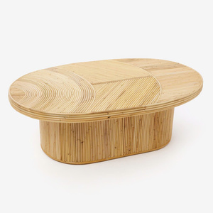 Table console d'appoint en rotin de haute qualité, décoration de salon, console d'entrée festonnée en rotin, fabrication artisanale, OEM personnalisé, Vietnam - Product Image 6