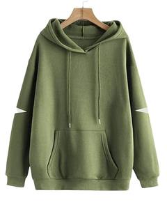 Sudadera con capucha de talla grande negra, gruesa, extragrande, de corte holgado y corto, con bordado personalizado, lavada y ecológica. - Product Image 3