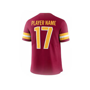 Camiseta de Fútbol Americano Personalizada, Uniforme de Equipo de Malla Transpirable, Camiseta Sublimada Anti-UV de Secado Rápido con Nombre de Jugador Personalizado - Product Image 3