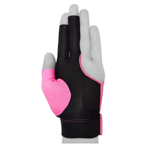 Pink Half Finger Gym Gloves With Breathable Mesh And <b>Hook</b> Loop Closure Unisex For All Seasons - Product Image 3