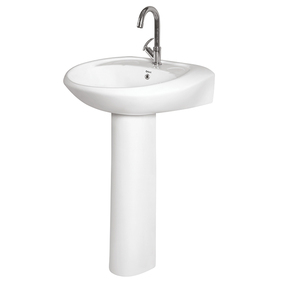 Vasque sur pied blanche de qualité supérieure, design personnalisé, très demandée, pour usage domestique et en restaurant, à prix abordable - Product Image 1