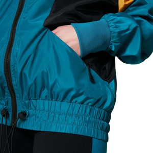 Chaqueta Cortavientos con Capucha y Cordón Ajustable para Mujer, Diseño Color Block, Talla Grande, Impermeable y Resistente al Viento, para Verano - Product Image 5