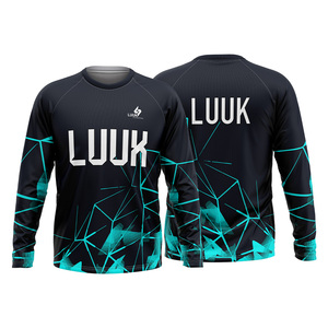 Maillot de sport à manches longues et col rond OEM pour homme, compression, évacuation de l'humidité, entraînement, fitness, loisirs - Product Image 1
