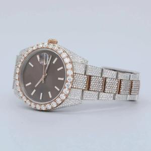 VVS1 Moissanite Customize Diamond <b>Watch</b> Hip Hop <b>Mechanical</b> Certified Full White Gold Automatic <b>Watches</b> unisex <b>For</b> <b>Men</b> - Product Image 3